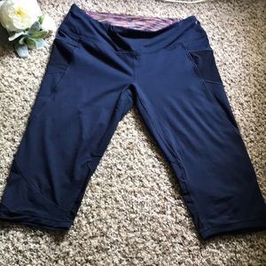 Tangerine Womens Mesh Detail Cropped Active Pants